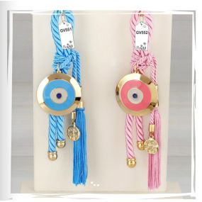 Γούρι ροζ ματάκι "Evil Eye"