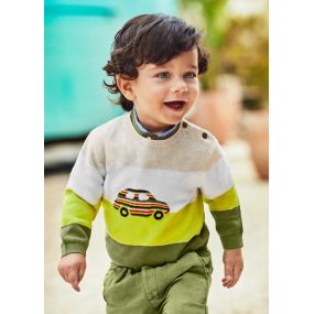Μπλούζα Ζέρσεϋ πολύχρωμο ECOFRIENDS baby αγόρι 22-01350-055 Λαδί