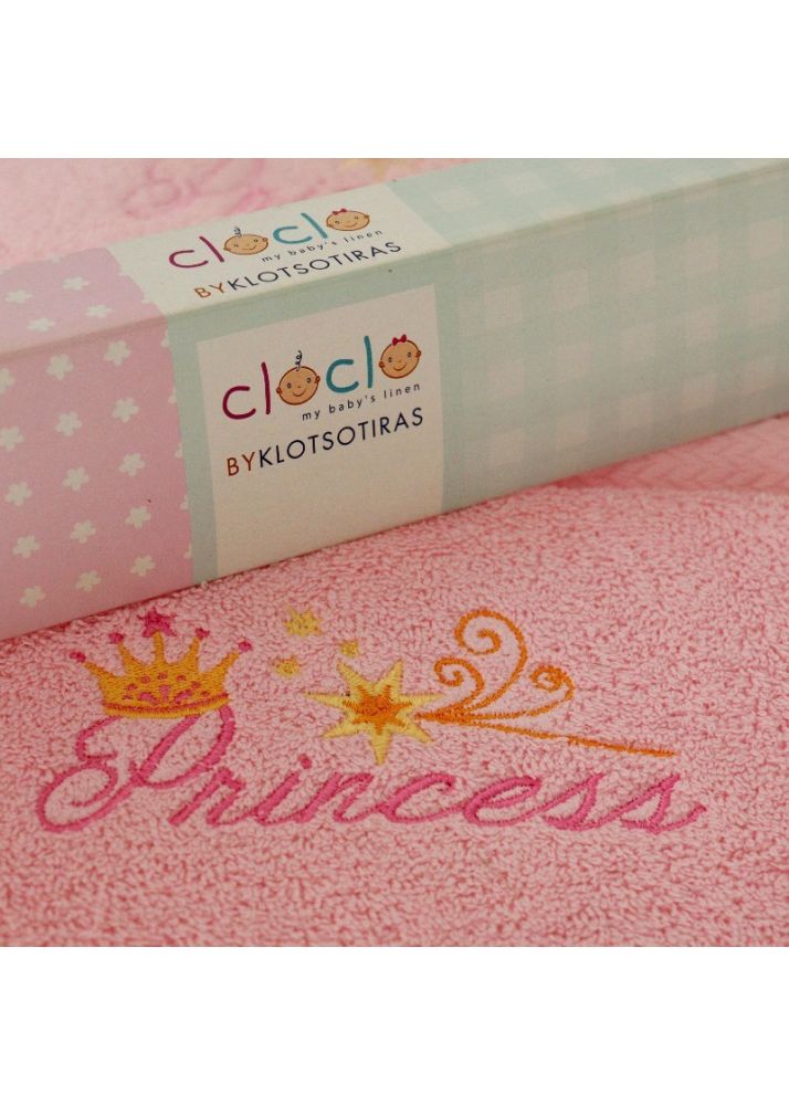 Σετ πετσέτες princess 2 τεμ. klotsotiras
