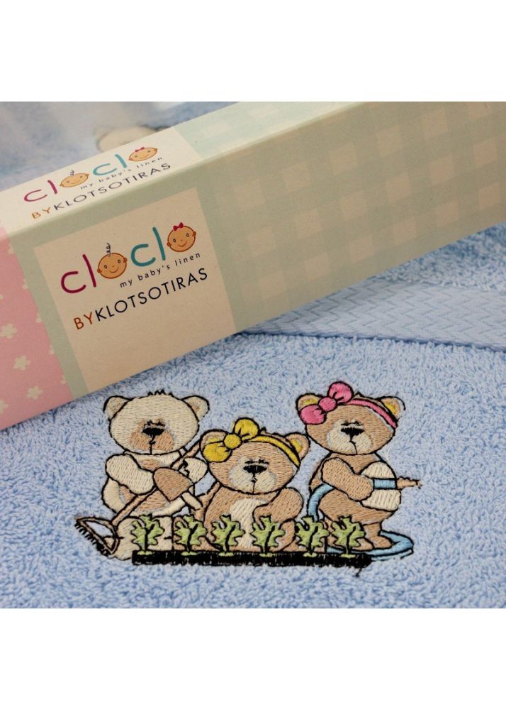 Σετ πετσέτες αρκουδάκι teddy 2 τεμ. klotsotiras